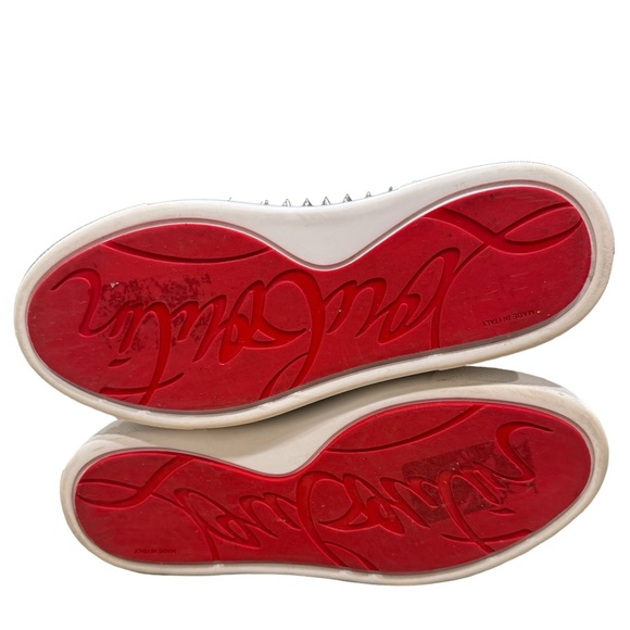 Limited Edition Christian Louboutin Super Pik Boat Graffiti Spike Skaters Flats - Picture 9 of 11